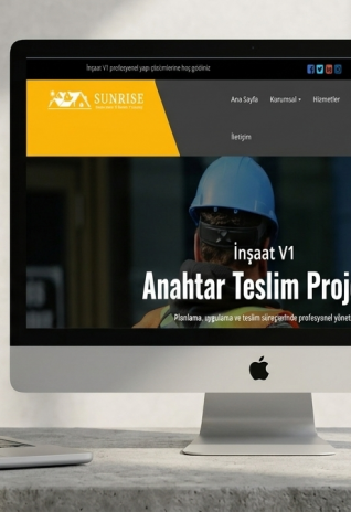 İnşaat V1 - Mobil Uyumlu Web Yazılımı (Tüm sektörde geçerlidir)